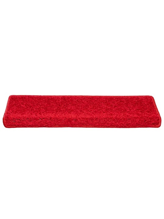 Rohože na schody 30 ks 65x21x4 cm červená