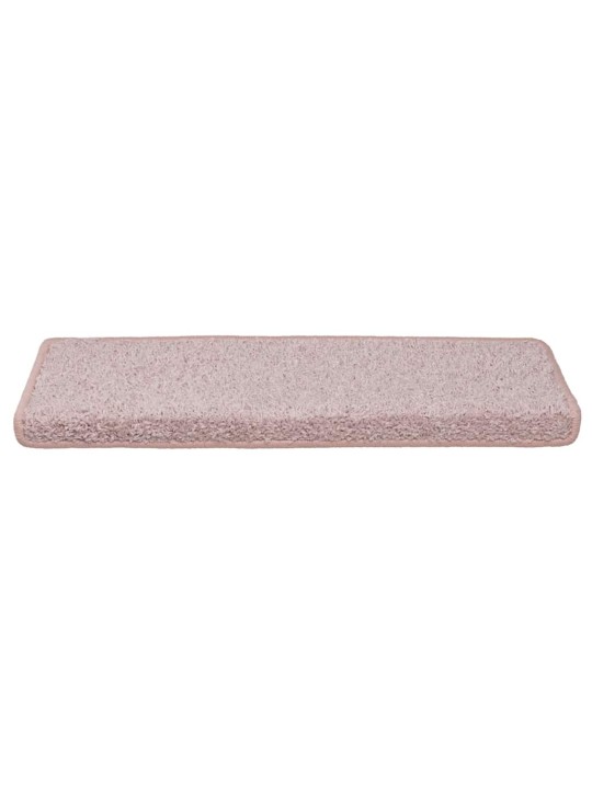 Rohože na schody 30 ks 65x21x4 cm bílá a růžová