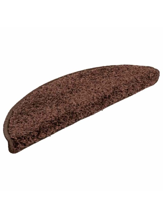 Rohože na schody 20 ks hnědé 56x17x3 cm