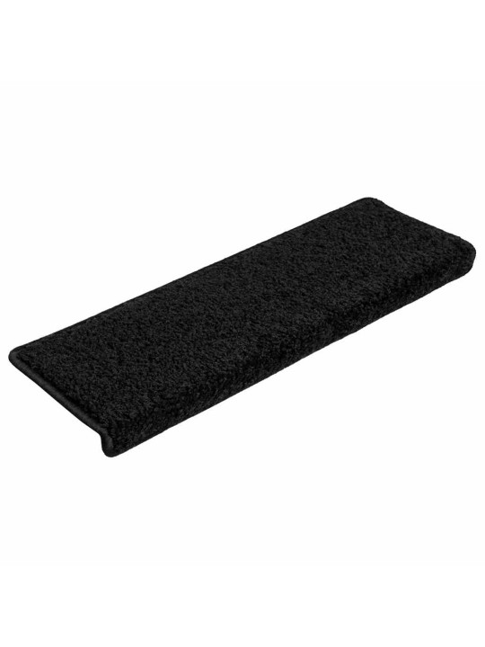 Rohože na schody 20 ks 65x21x4 cm černá