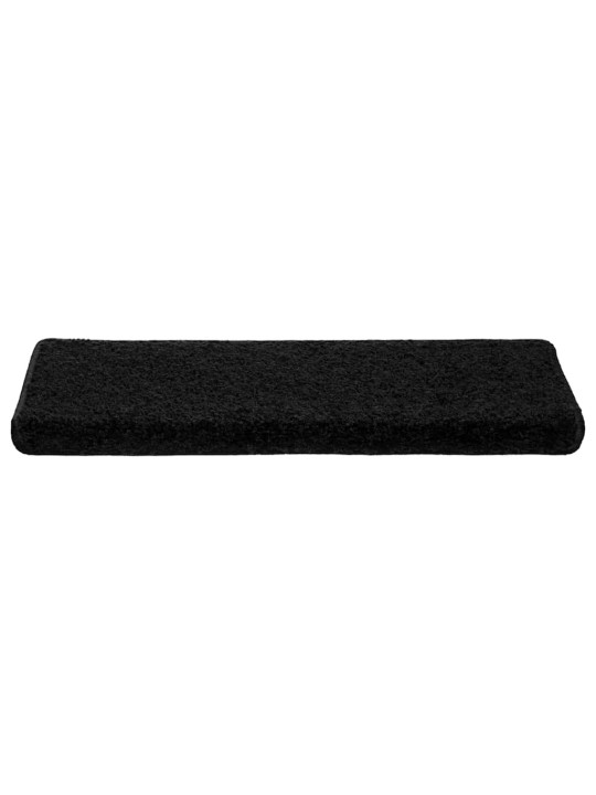 Rohože na schody 20 ks 65x21x4 cm černá