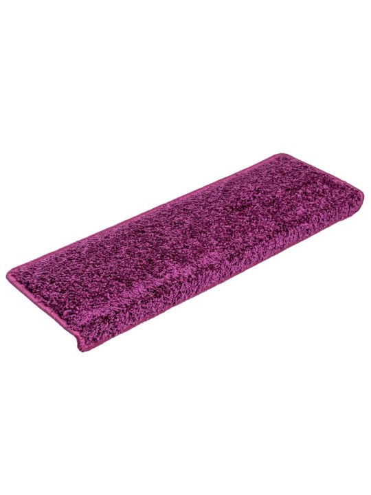 Rohože na schody 20 ks 65x21x4 cm fialová