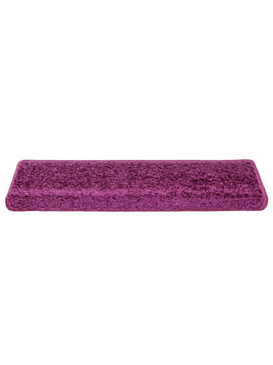 Rohože na schody 20 ks 65x21x4 cm fialová