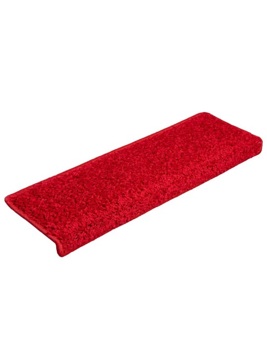 Rohože na schody 20 ks 65x21x4 cm červená