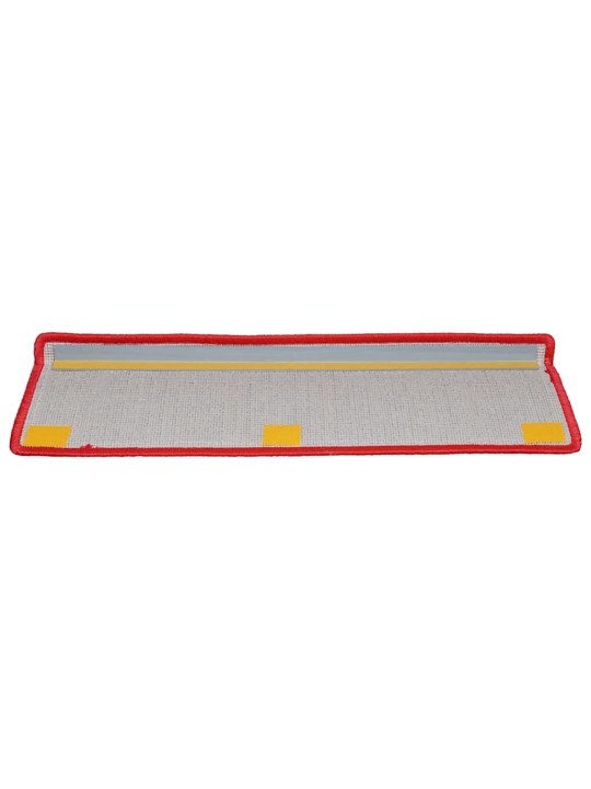 Rohože na schody 20 ks 65x21x4 cm červená