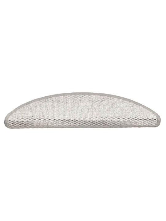 Samolepící nášlapy na schody vzhled sisal 30ks 56x17x3cm béžové