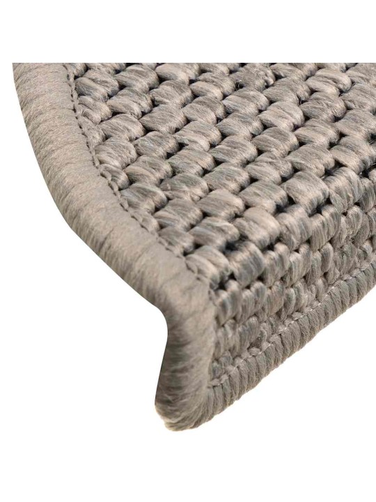 Samolepící nášlapy na schody vzhled sisal 30 ks 56x17x3 cm