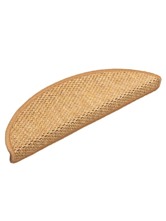 Samolepicí rohože na schody sisal-look 30 ks 56x17x3 cm sisal