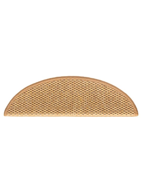 Samolepicí rohože na schody sisal-look 30 ks 56x17x3 cm sisal