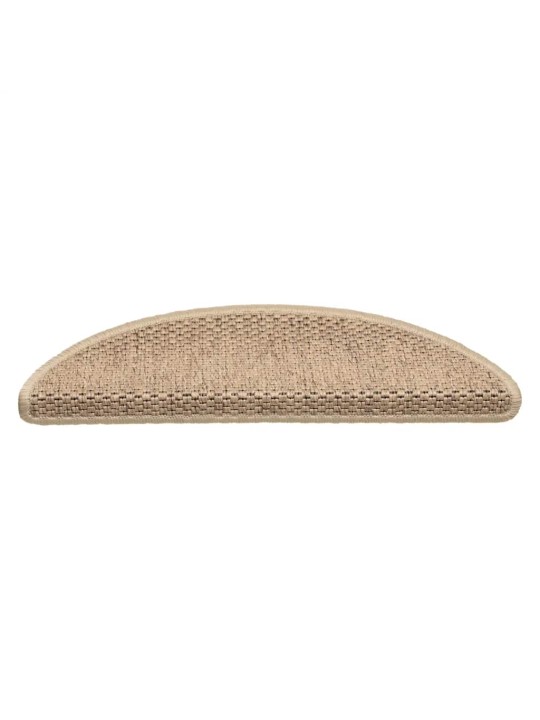 Samolepicí rohože na schody sisal-look 30 ks 56x17x3 cm písek