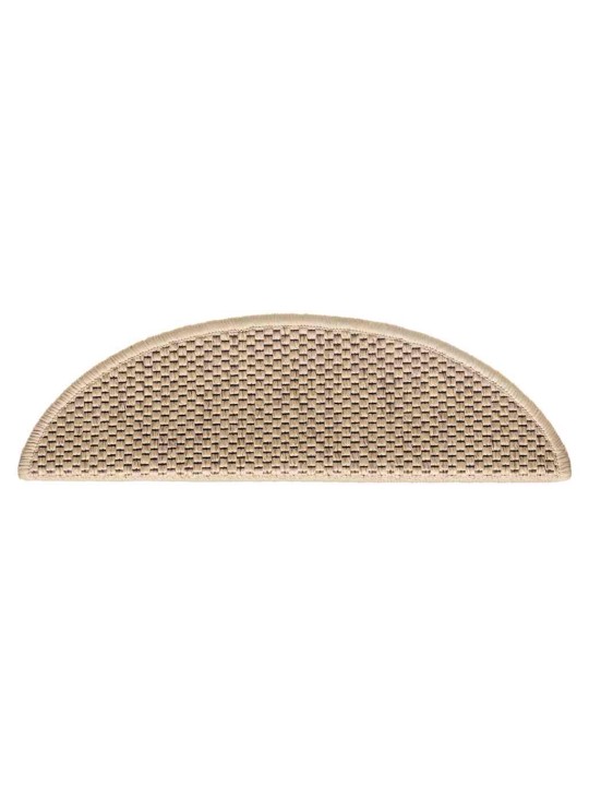 Samolepicí rohože na schody sisal-look 30 ks 56x17x3 cm písek