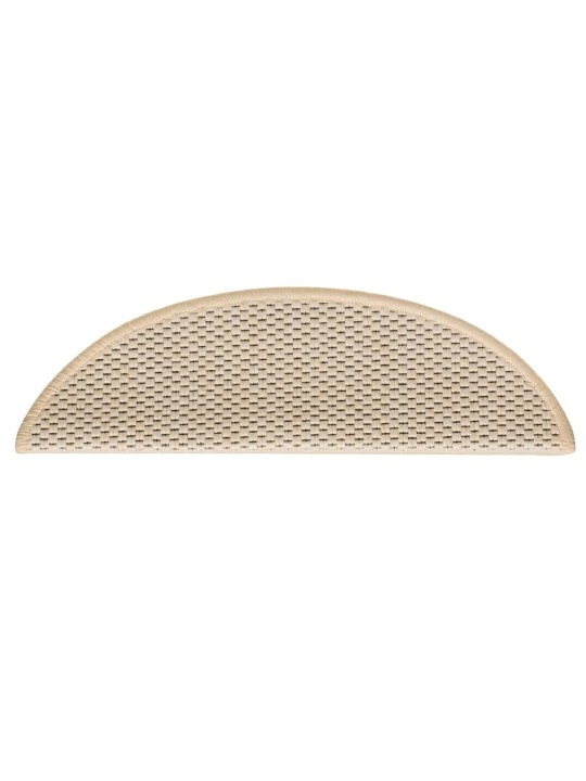 Samolepicí rohože na schody sisal-look 30 ks 56x17x3 cm berber