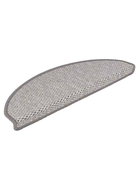 Samolepicí rohože na schody sisal-look 30 ks 65x21x4 cm platina