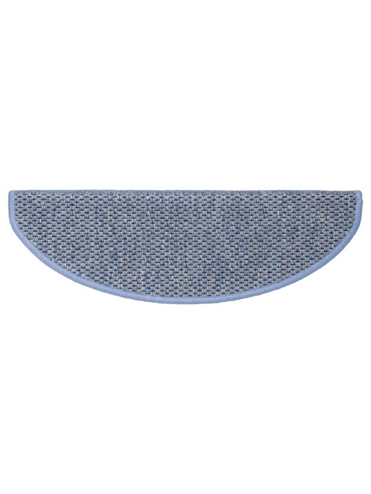 Samolepicí rohože na schody sisal-look 30 ks 65x21x4 cm modrá