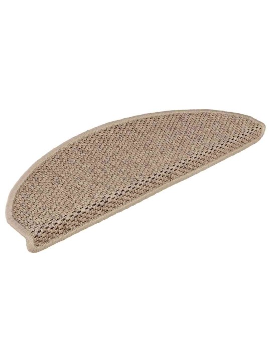 Samolepicí rohože na schody sisal-look 30 ks 65x21x4 cm písek