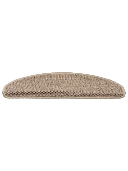 Samolepicí rohože na schody sisal-look 30 ks 65x21x4 cm písek