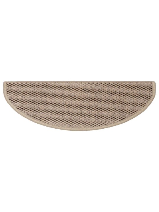 Samolepicí rohože na schody sisal-look 30 ks 65x21x4 cm písek