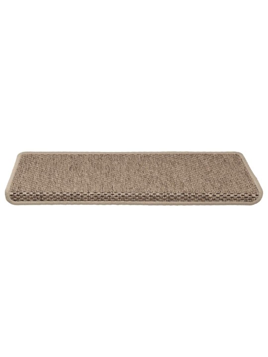 Samolepicí rohože na schody sisal-look 30 ks 65x21x4 cm písek