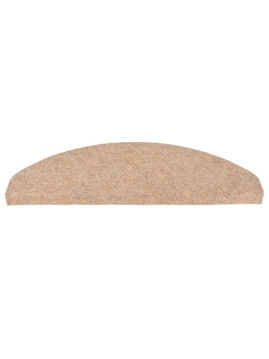 Samolepicí podložky na schody 30 ks béžová 65x22,5x3,5 cm