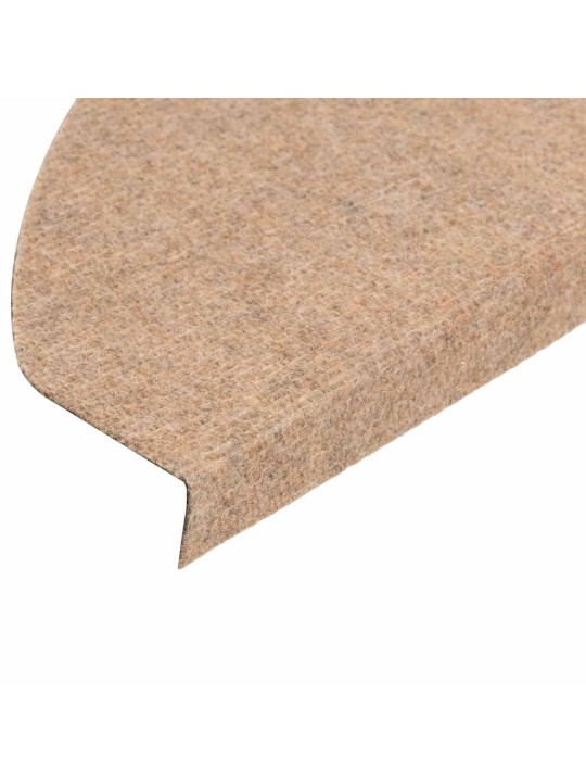 Samolepicí podložky na schody 30 ks béžová 65x22,5x3,5 cm
