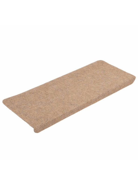Samolepicí podložky na schody 30 ks béžová 65x24,5x3,5 cm