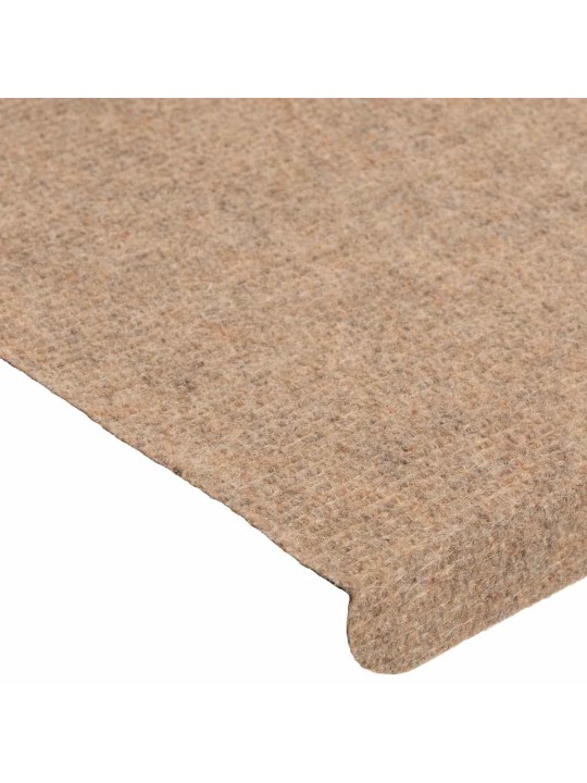 Samolepicí podložky na schody 30 ks béžová 65x24,5x3,5 cm