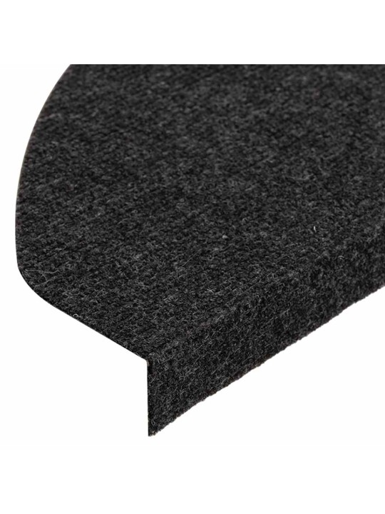Samolepicí podložky na schody 30 ks černé 65x22,5x3,5 cm