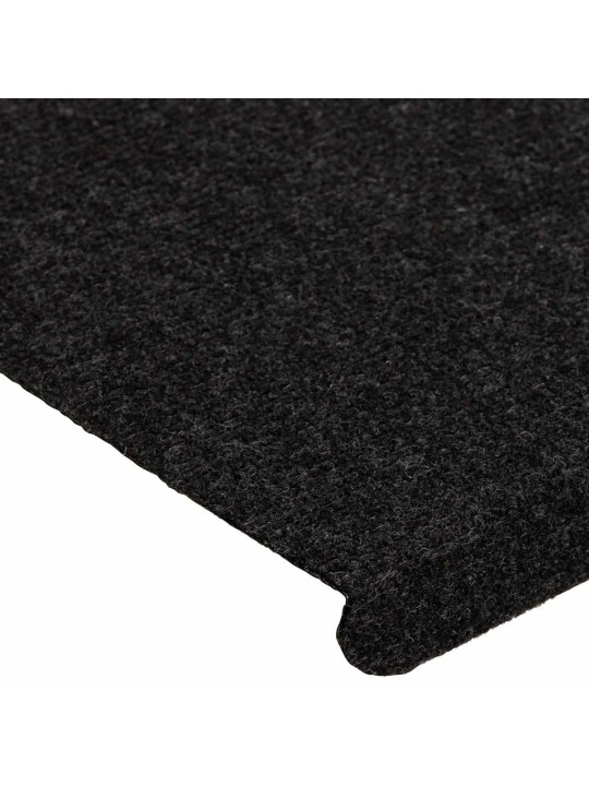 Samolepicí podložky na schody 30 ks černé 65x24,5x3,5 cm