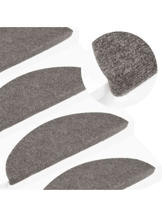 Samolepicí podložky na schody 20 ks šedá 65x22,5x3,5 cm