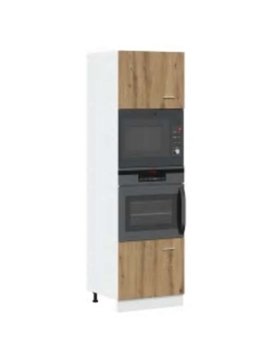 Skříňka na mikrovlnku dub artisan 60x57x207 cm kompozitní dřevo