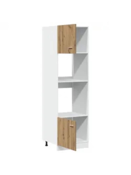 Skříňka na mikrovlnku dub artisan 60x57x207 cm kompozitní dřevo