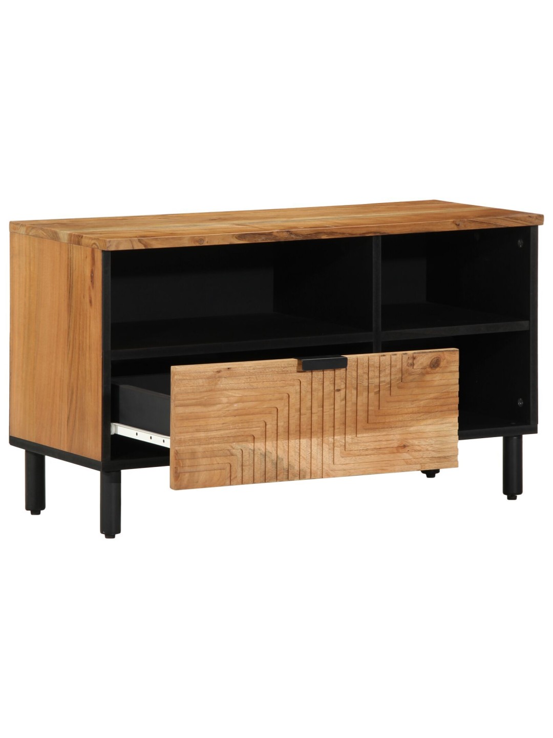 Tv skříň 80x33,5x46 cm z masivního dřeva akácie