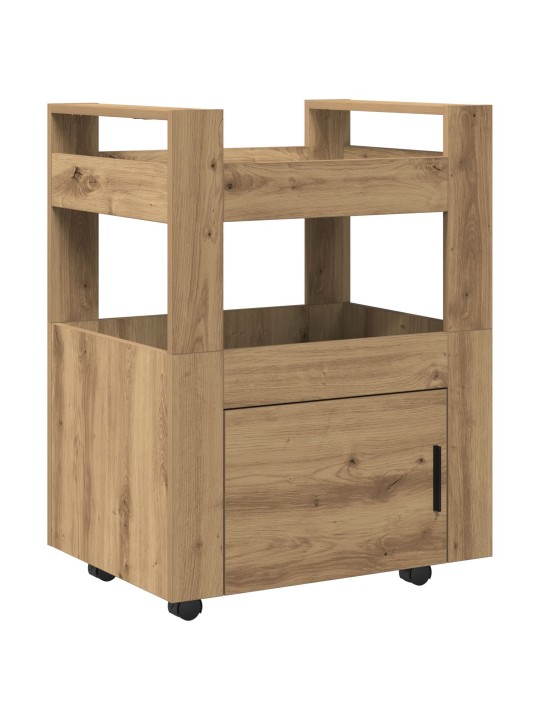 Kuchyňský vozík artisan oak 60x45x80 cm kompozitní dřevo