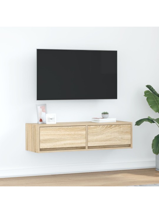 Televizní stolek sonoma dub 100x31x25,5 cm kompozitní dřevo