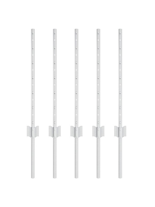 Plotové sloupky 5 ks u-channel 60 cm pozinkovaná ocel