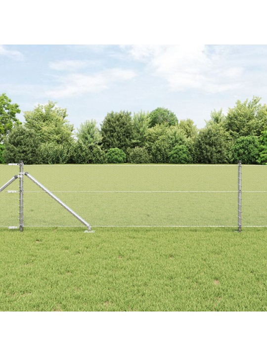 Hexagonální ohrada 0.6x100 m pozinkovaná ocel, sloupky na ohrady s hrotem 13 ks ø32 mm 80 cm pozinkovaná ocel