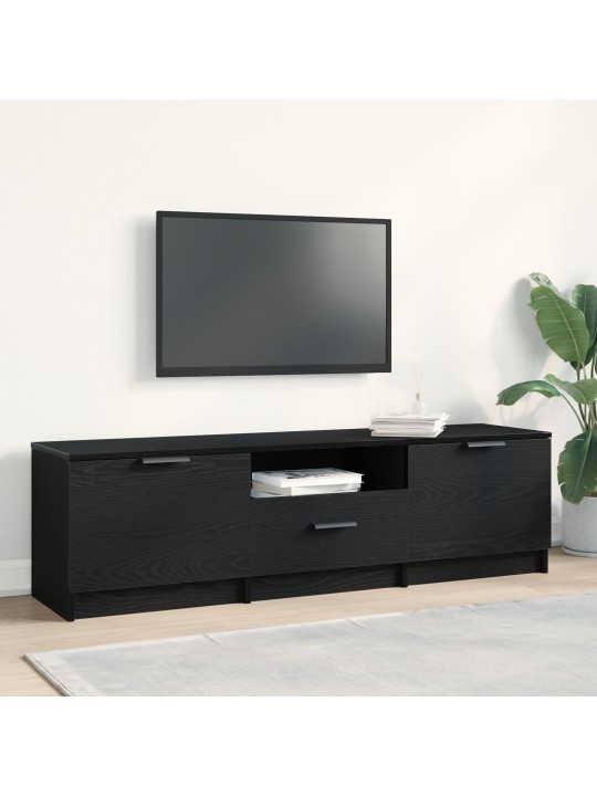 Tv stolek - černý dub - 140x35x40 cm - vyrobeno z konstruovaného dřeva