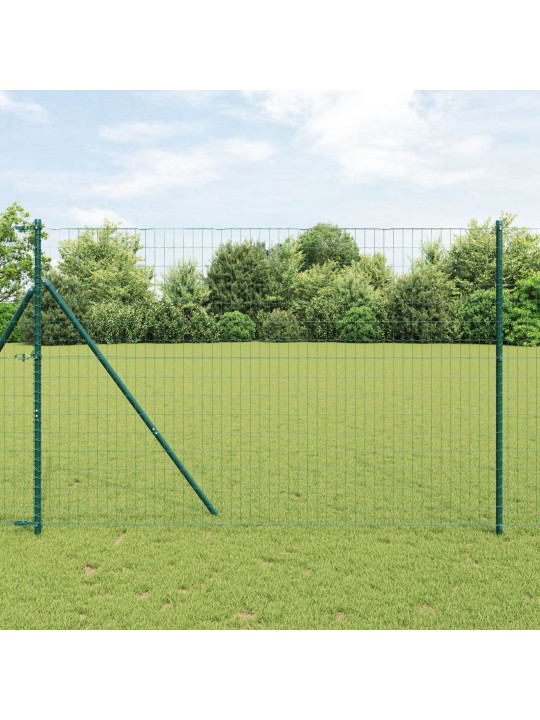 Euro oplocení s 7 sloupky 1,5x10 m pozinkovaná ocel zelená