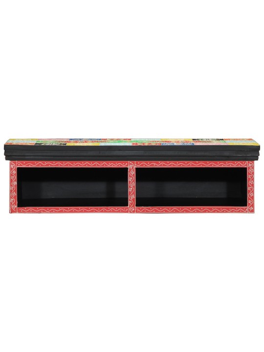 Tv skříň s nástěnným montážem vícebarevná 80x30x22 cm inženýrské dřevo