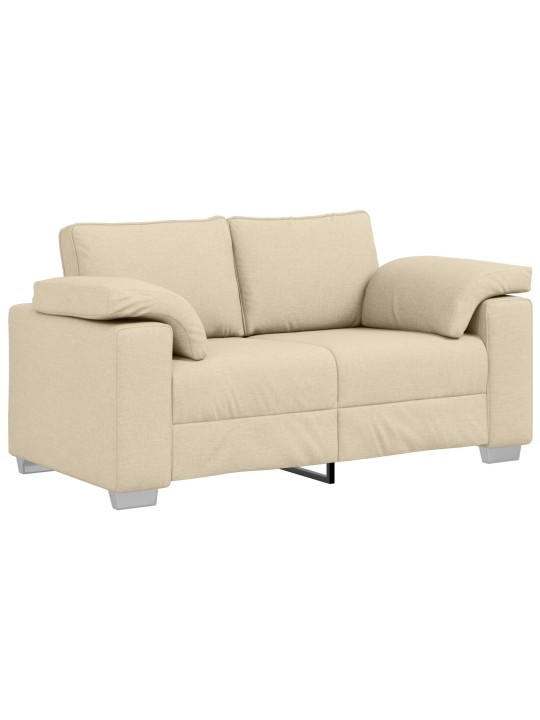 Krémový dvoumístný gauč 120 cm textilie