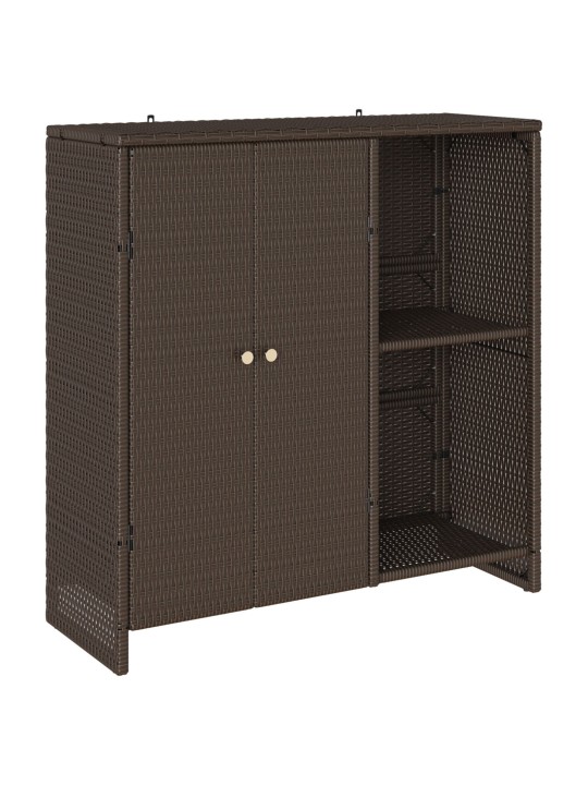 Úložný kabinet hnědý 100x36x102 cm ratan