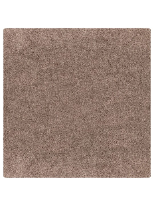 Koberec shaggy s latexovou podložkou hnědý 200x200 cm