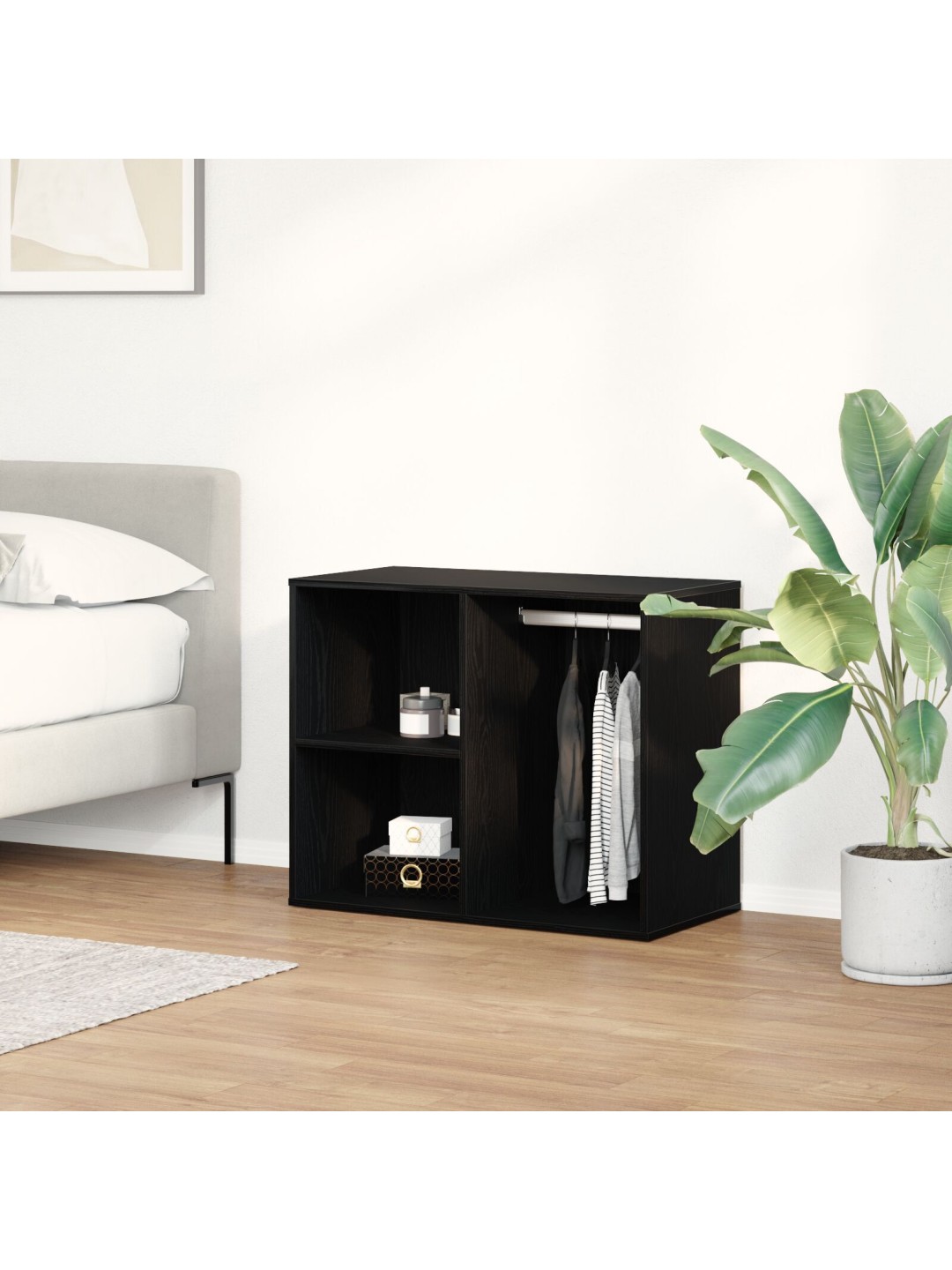 Černý dubový kosmetický kabinet - 80x40x65 cm