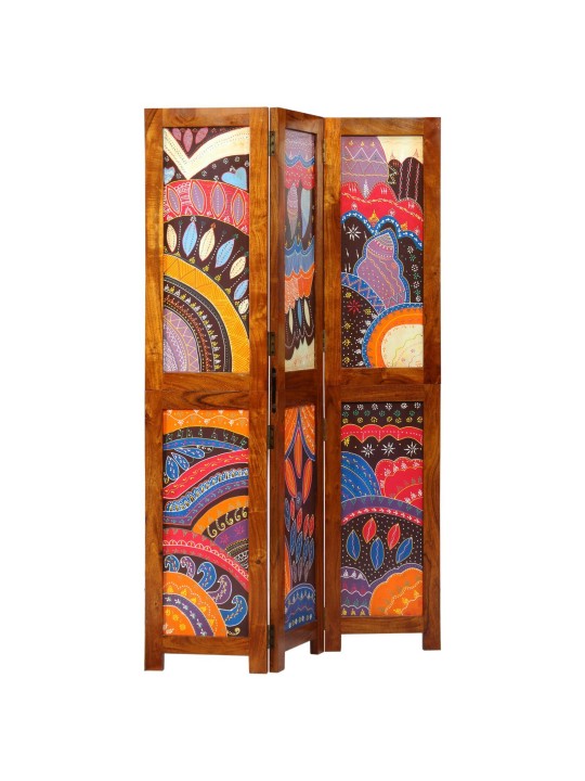 Odstínění prostoru 3 panely medově hnědé 35x1.5x160 cm z masivu akácie
