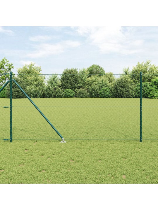 Sada oplocení sada 2 zelená ocel, pvc 25 x 1,2 m odolná