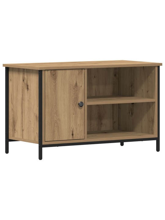 Tv stolek artisan oak 80x40x50 cm z dřevěné a ocelové konstrukce