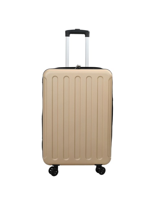 Skládací kufr hard shell 20" šampaňský 34x23x55,5 cm abs