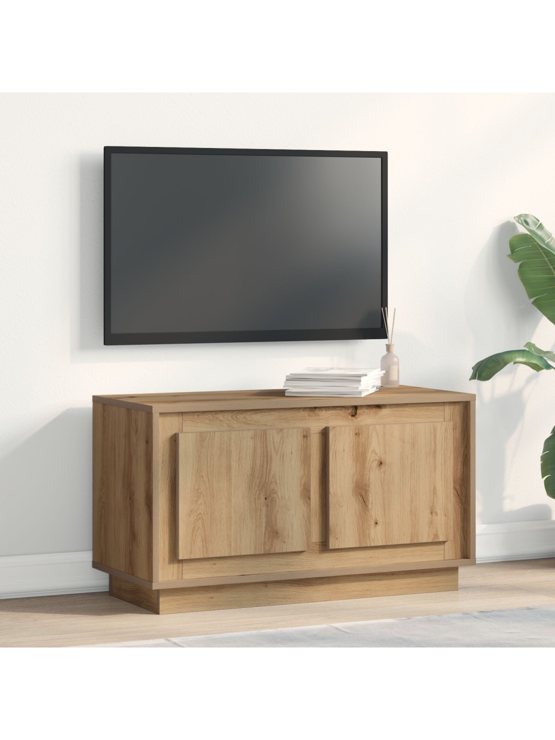Tv skříň artisan oak 80x35x45 cm z inženýrského dřeva