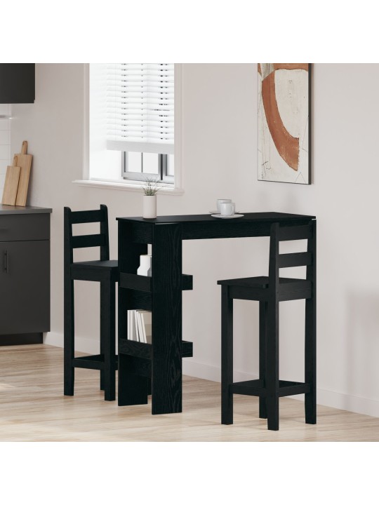 Barový stůl - černý dub - 102x55x103,5 cm - vyrobeno z kompozitního dřeva