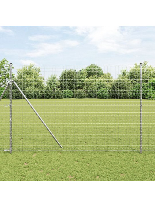 Plotové sloupky 26 ks ø32 mm 210 cm zinkovaná ocel